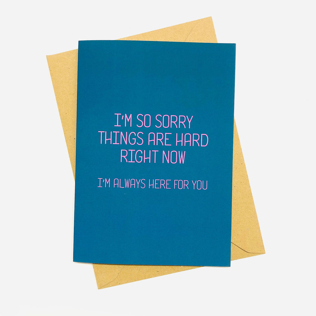 Sorry Greeting Card
